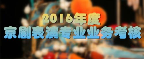 亚洲美女草鸡八国家京剧院2016年度京剧表演专业业务考...